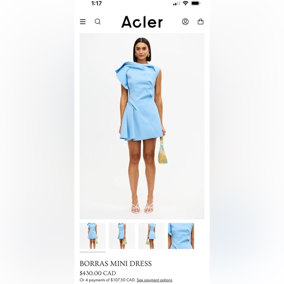 Acler NWOT BORRAS MINI DRESS - Picture 7 of 7